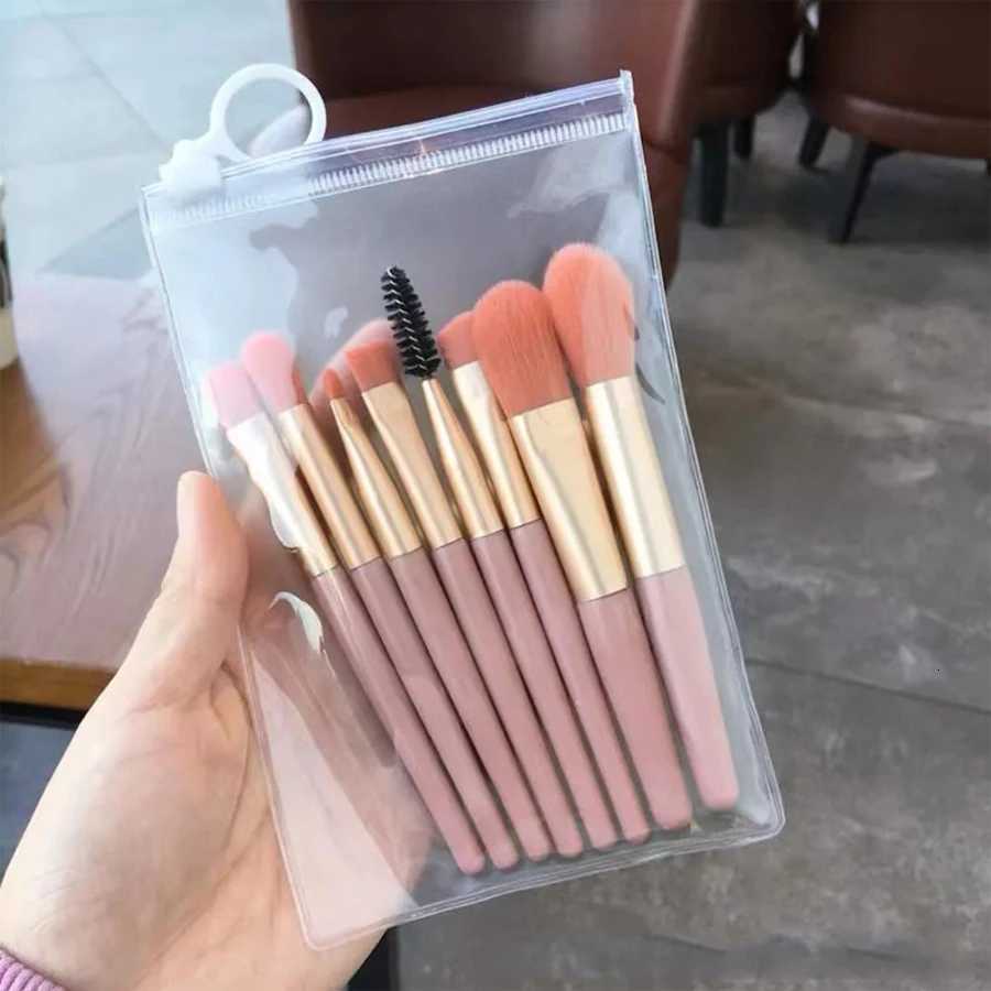 8Pcs Portable Makeup Brush Set Soft Makeup Concealer Brush Blush Loose Powder Brush Eye Shadow Foundation Brush Beauty Tools XJ2500716