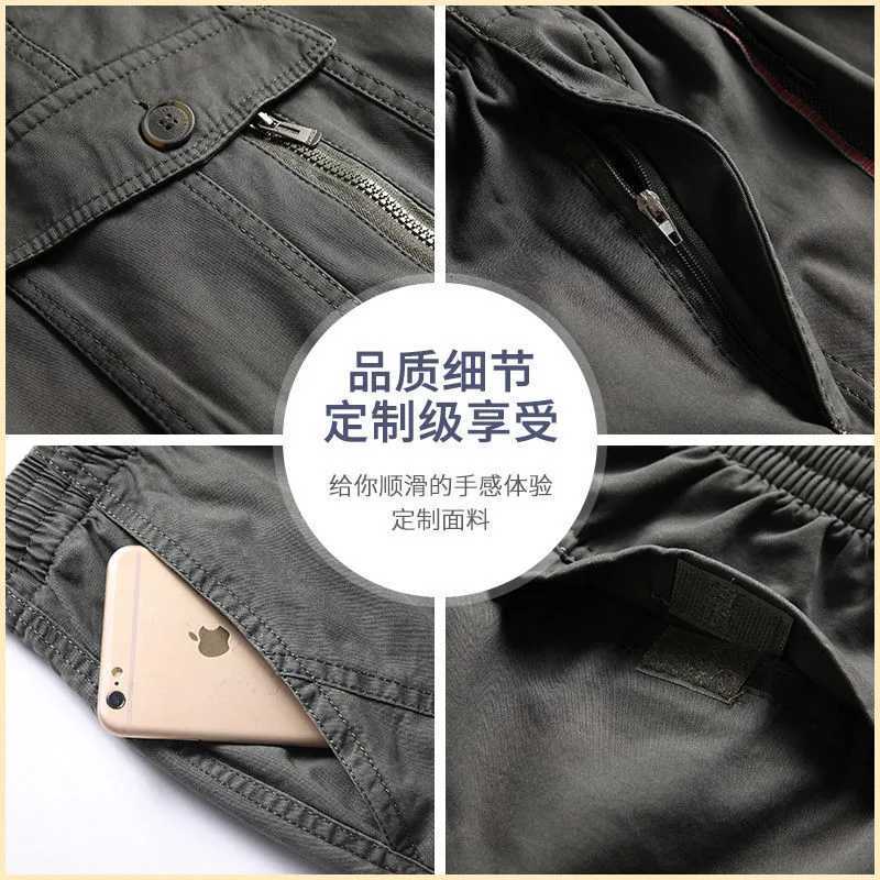 New Cargo Pants Mens Loose Straight Oversize Clothing Solid Gray Versatile Work Wear Black Joggers Cotton Casual Male Trousers y250716