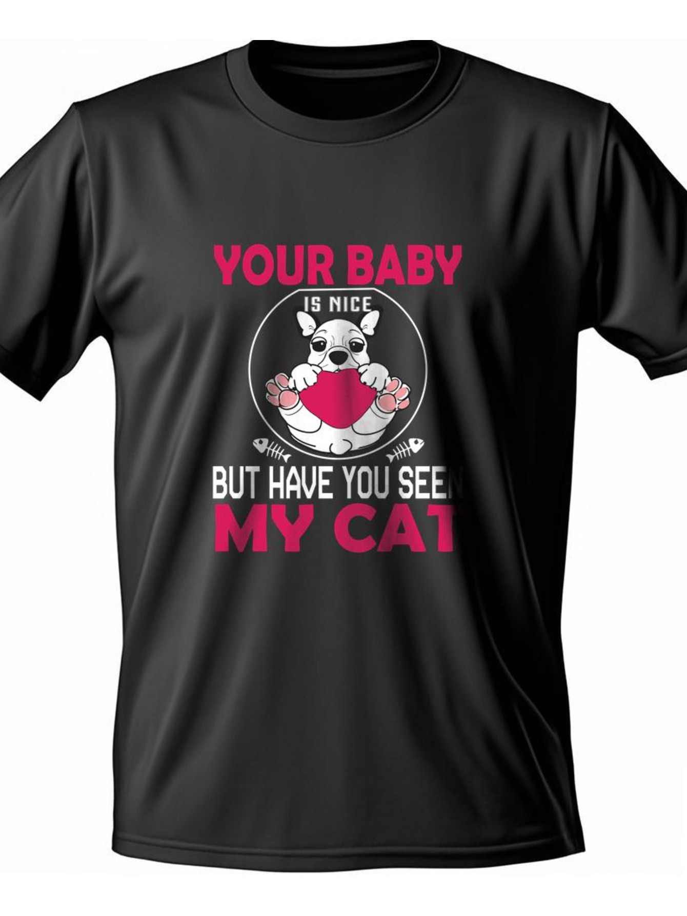 VogueEpoch Men Round collar Adult black Short sleeve tiger T Shirts 180g White text S-3XL Cotton Wed 18
