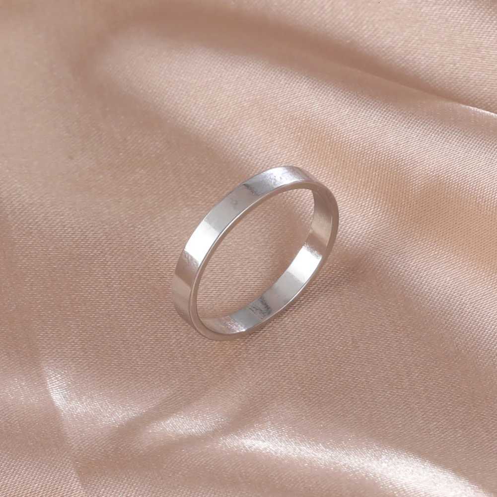 Dreamtimes Chic Simple Round Wedding Band Rings For Women Men 3 Colors Stainless Steel Engagement Female Ring Gifts 2023 Jewelry S250716