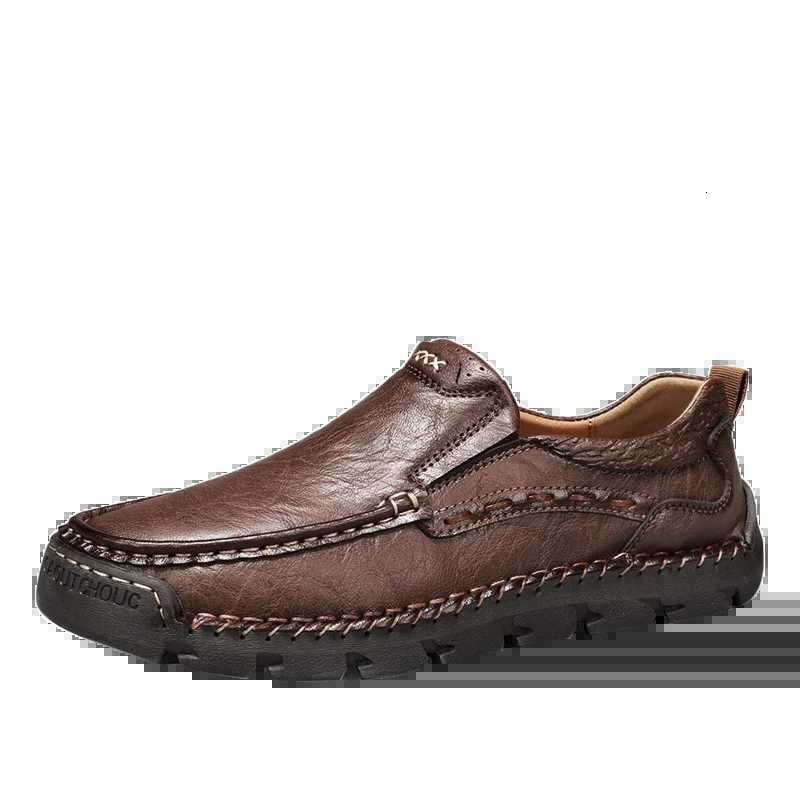 Genuine Leather Men Casual Shoes Loafers Sneakers New Fashion Comfortable Flat Handmade Retro Leisure Shoes Men Shoes Size 46 W250716