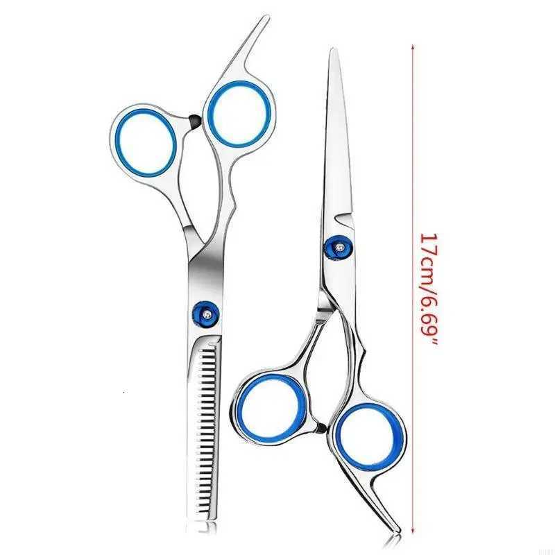 10pcs Hair Scissors 6 Inch Barber Hairdressing Cutting Professional Shear Stainless Steel Thinning Scissors Barbershop W250716