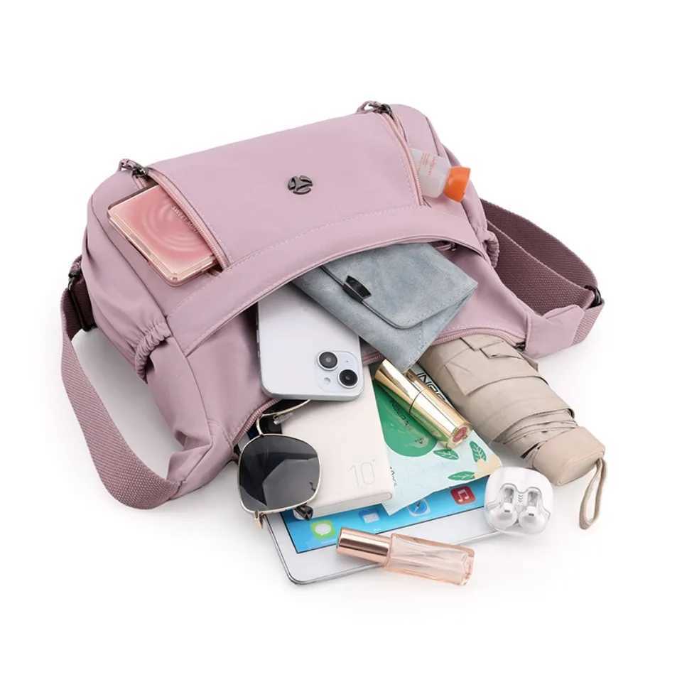Multiple pockets Shoulder Bags for Women Nylon Waterproof Purses and Handbags Luxury Women Designer Female Crossbody Bag Sac