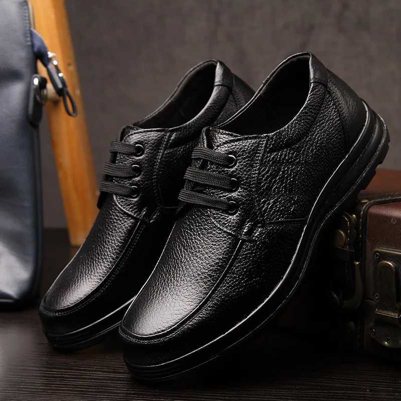 Genuine Leather Mens Casual Shoes Handmade Fashion Comfortable Breathable Mens Shoes Comfortable Casual Shoes W250716