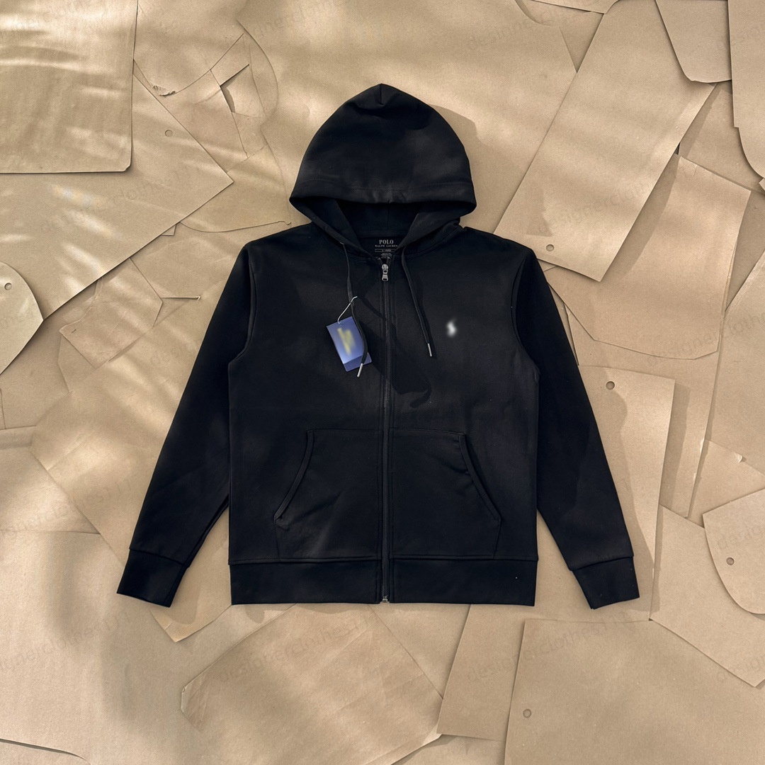 High quality Designer Mens Polo Hoodies Men Women Plolo Tracksuit Cotton hoodie Polo jacket zip up hoodie polo long sleeve Sweatshirts polo hooded jacket EU size S-XL