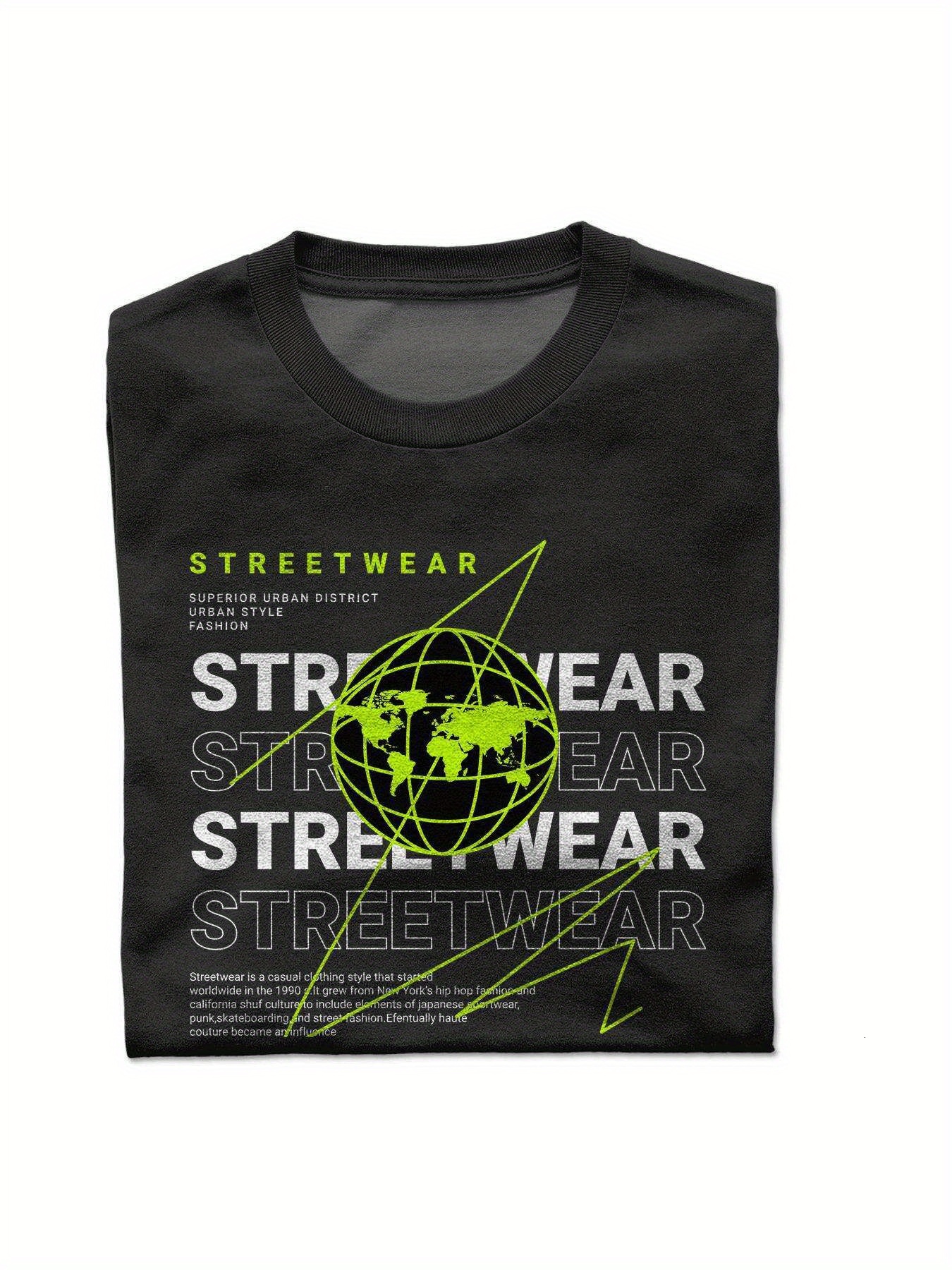 VogueEpoch Round collar black S-3XL 180g Cotton T Shirts Men Adult Short sleeve pattern text White Wed 70