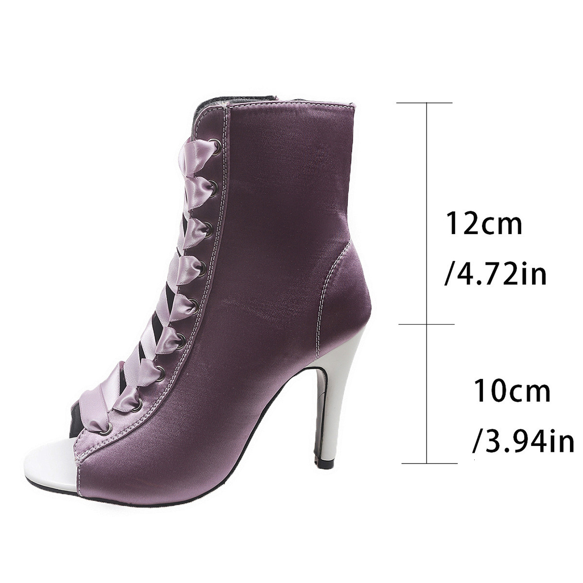 Designer sandals 2025 Summer New Sexy Large Size Side Zipper High Heel Sandals for Women
