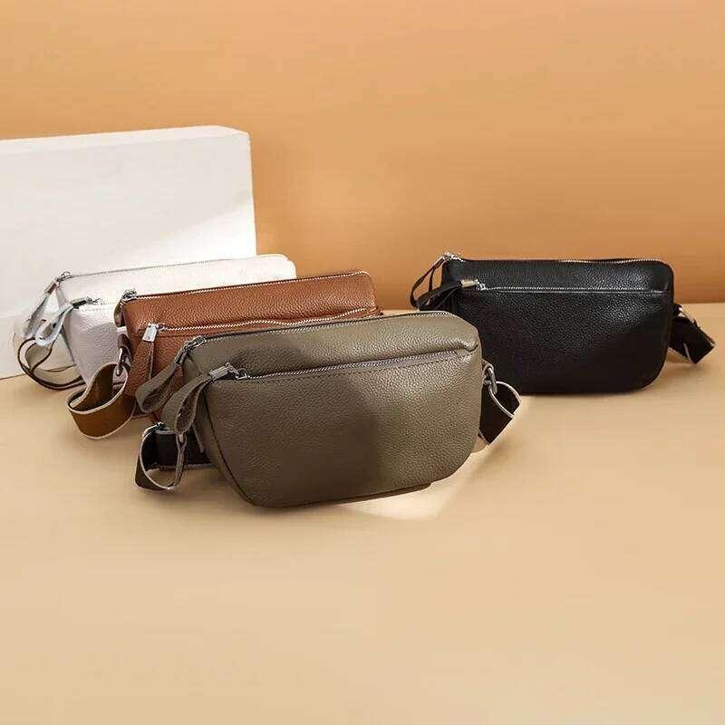 High Quality Cow Handbag Multilayer Women Genuine Leather Shoulder Crossbody Bag Female New Ladies Tote Sac