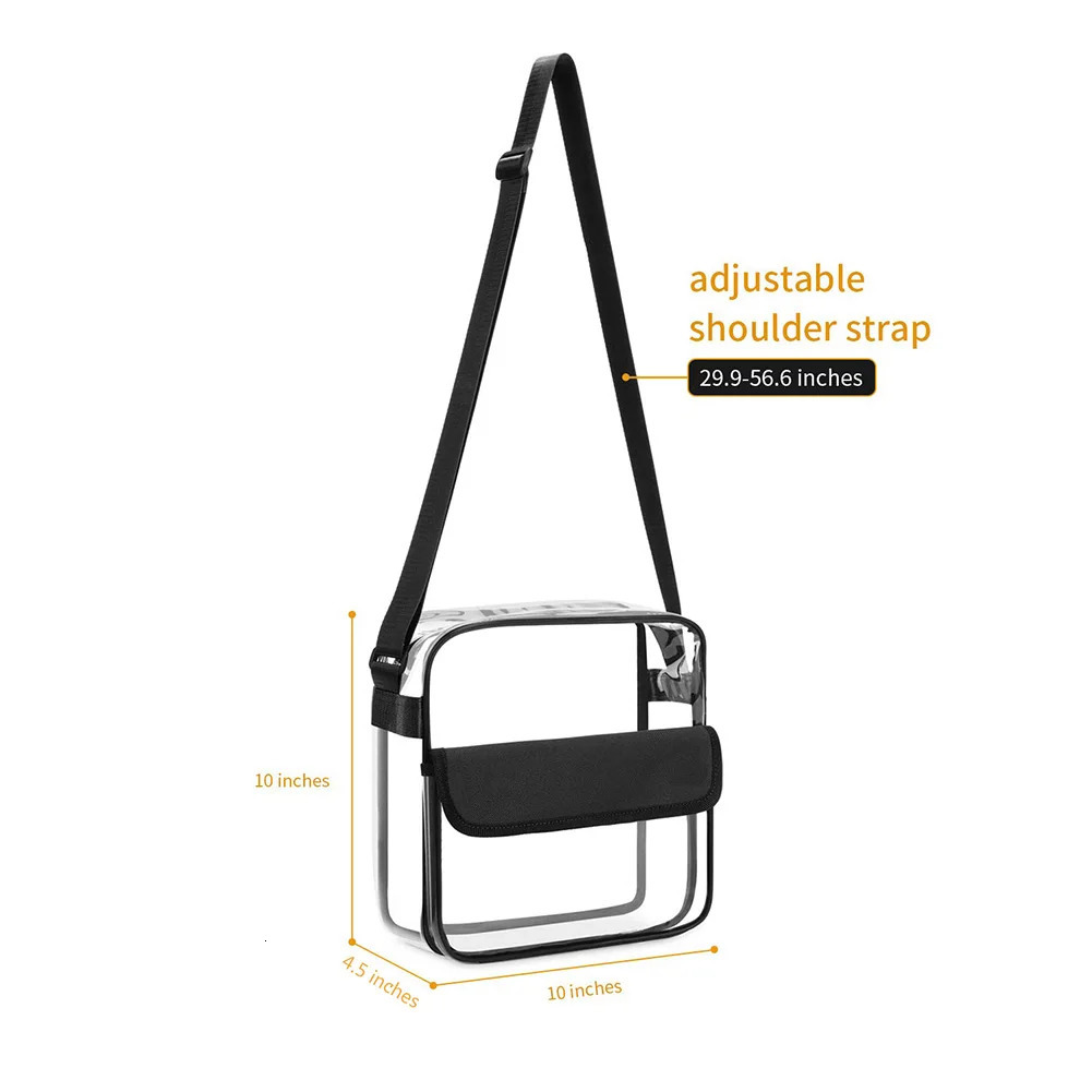 Summer Clear Bags Womens Transparent PVC Jelly Handbag Travel Beach Female Shopping Shoulder Bag Waterproof Crossbody Bag Purse 250714