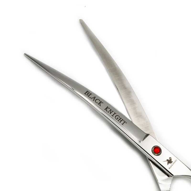 8 Inch Professional Japan 440C Dog Shears Hair Cutting Curved Scissors with Bag W250716