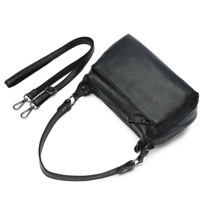 2025 Top-Grain Leather Crossbody Bag For Women Convertible Shoulder Purse, Multi-Pocket Organizer Fits Phone + Wallet