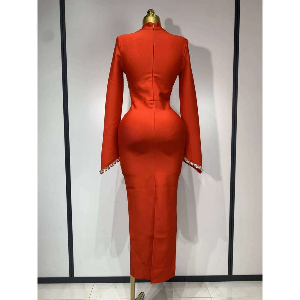 Women Sexy Sleeve Dias Maxi Long Bodycon Bandage Dress Celebrity Elegant Evening Party Birthday Dresses