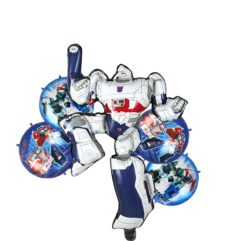 46-inch super-large Transformers decorative balloon cartoon aluminum film balloon party atmosphere decoration prop shooting prop
