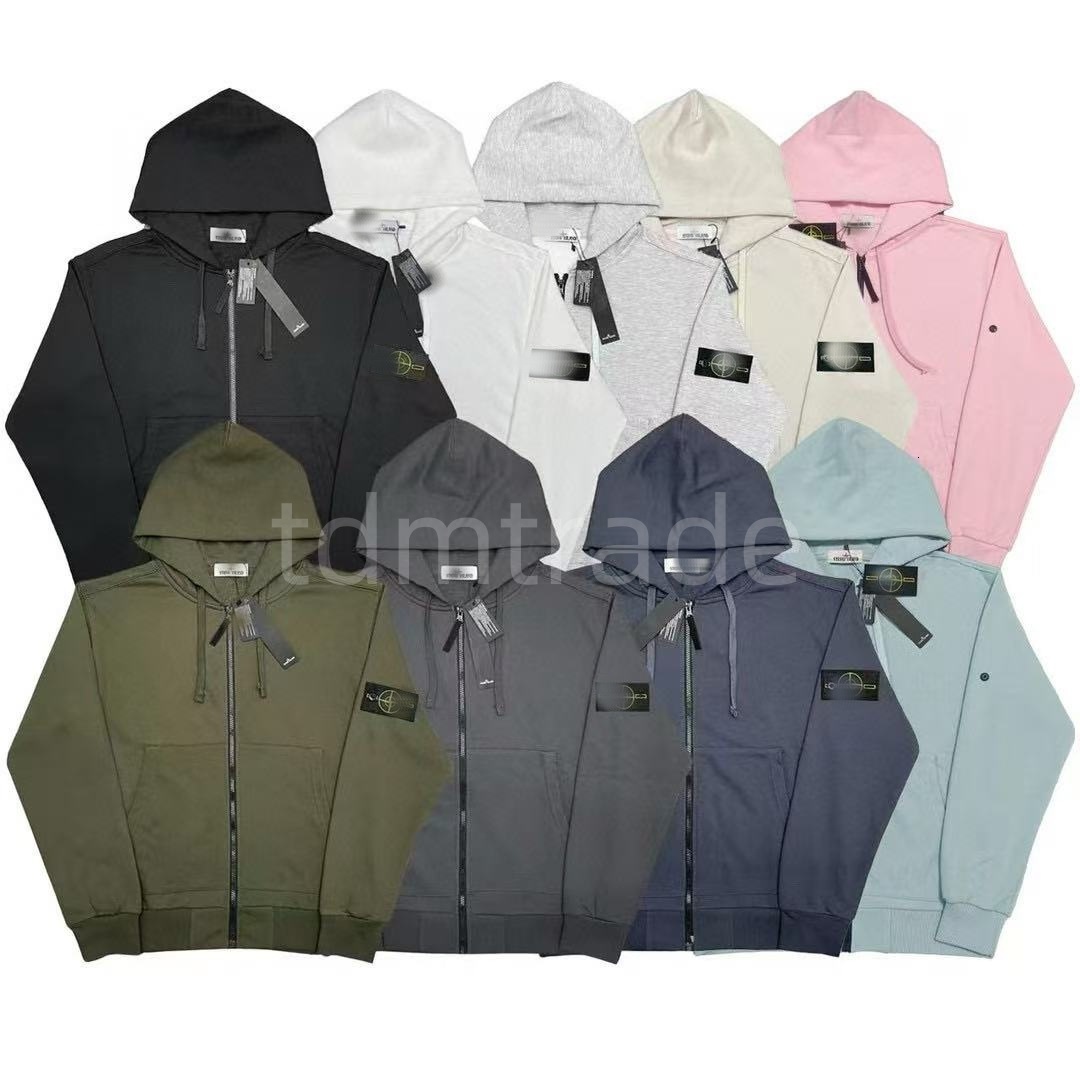 Stone Hoodie Mens Jackets Hoodies Designer Jacket Hoodie Long Sleeve Hooded zipper sweater Couple Multi-style color Loose topstoney sweatshirt men coat 1ee