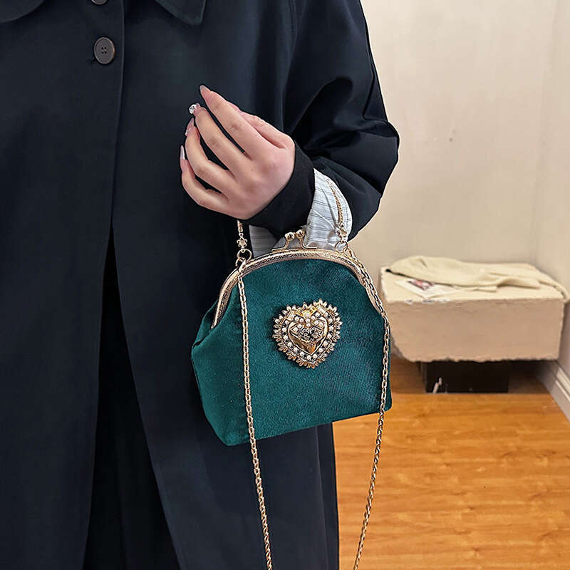 Woman bags Ladies 2025 New Chinese Style Texture Handheld Chain Crossbody Evening Bag