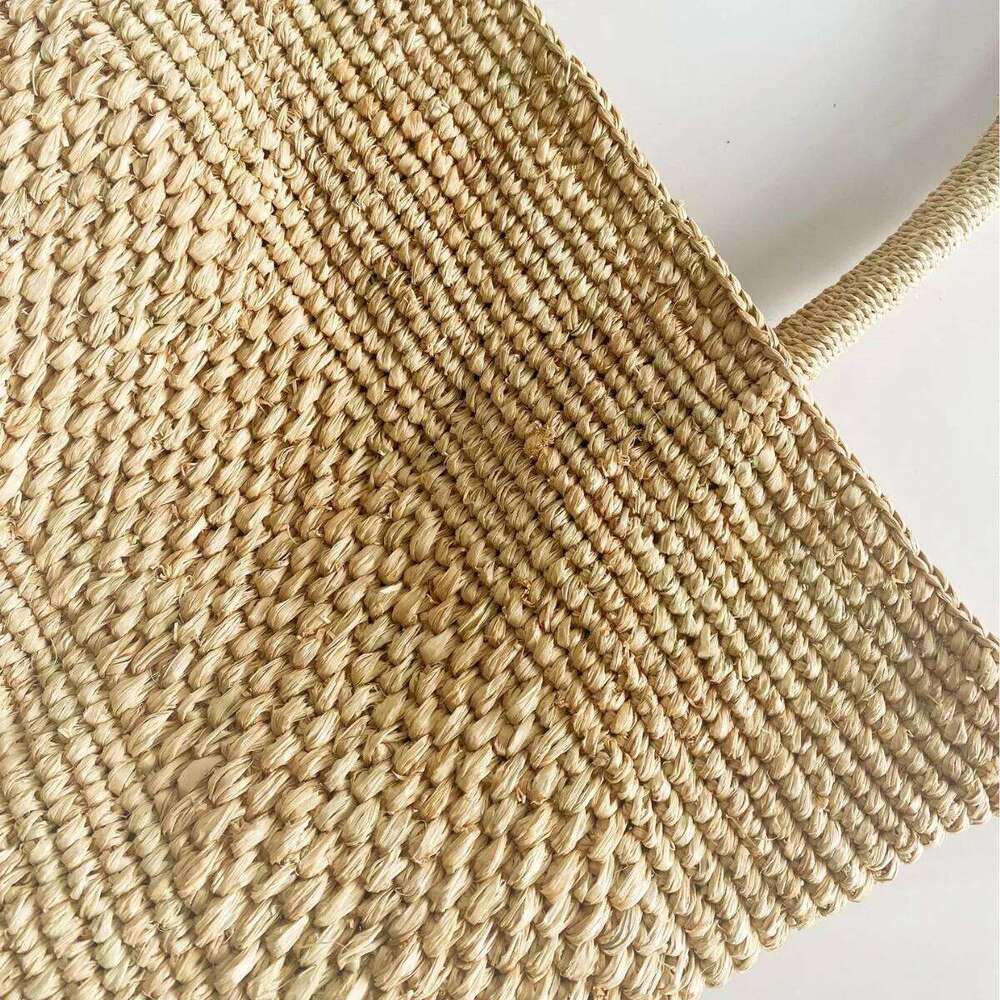 Summer Raffia Beach for Women Handbag Bohemian Woven Straw Vacation Bucket Bag Handmade Shoulder Bags Shopper Tote NEW