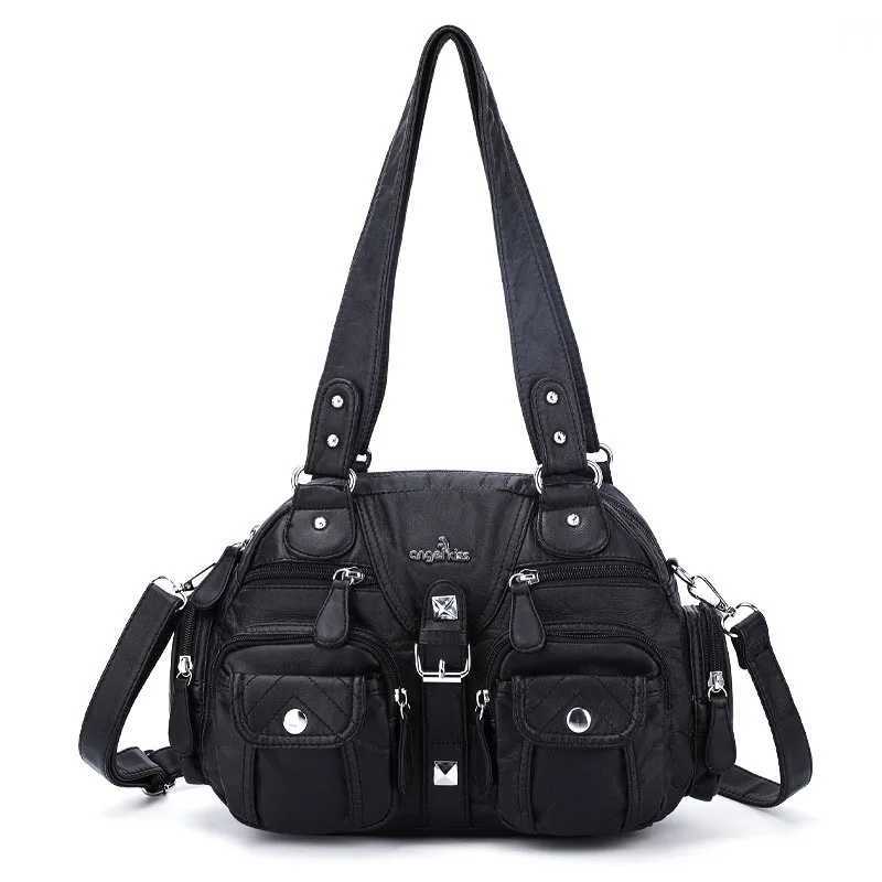 Angelkiss Women Handbags Satchel Top-handle Handbag PU Shoulder Bag Dumpling Pack Give Gifts Shoulder Bags Phone Money Pack