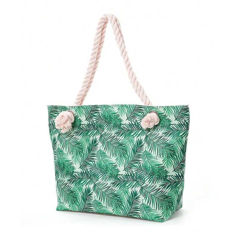 2025 Bohemian style geometric large capacity multifunctional hand-held single shoulder handbag swimming storage bag beach bag