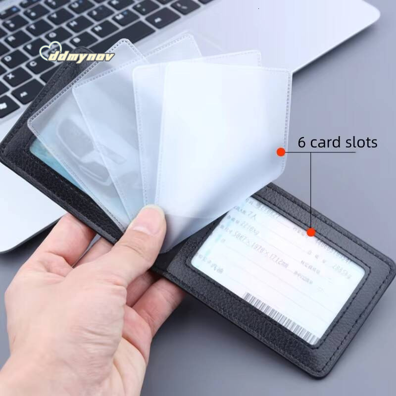 1/2/3/4card slots Pu Leather Driver License Holder On Cover For Car Driving Documents Business Id Pass Certificate Folder Wallet ddmynov