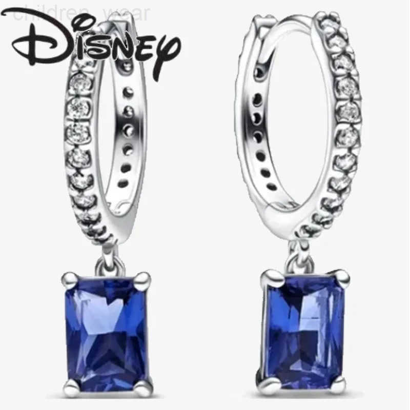 Disney 2024 New Fashion Blue Petal Earrings for Women Premium Fine Glamor Jewelry Gifts Premium Glamor Jewelry Wholesale W20250716