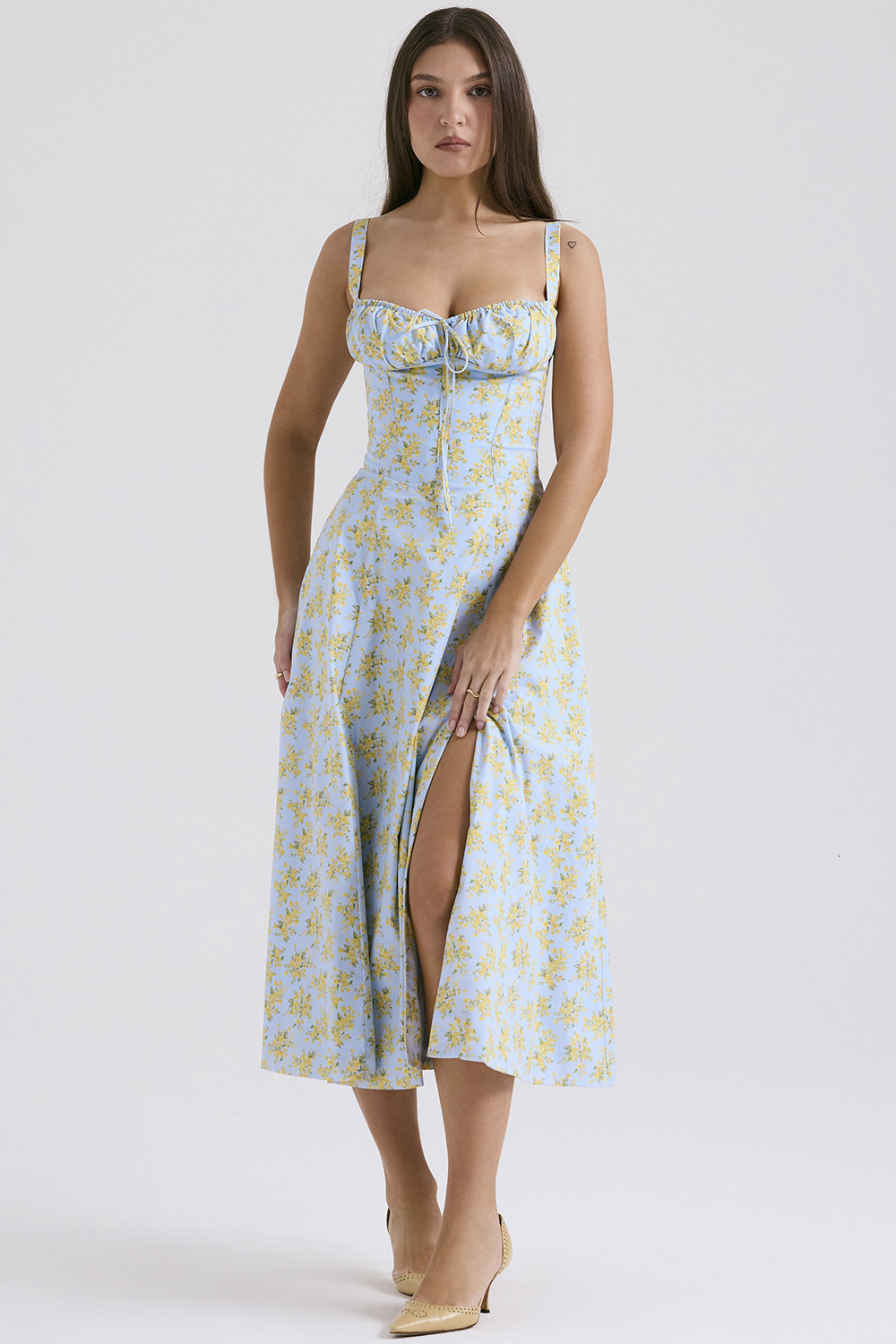 2025 Amazon Hot-Selling Summer Elegant Fashion High-End Strap Gentle Style French Dress for Women