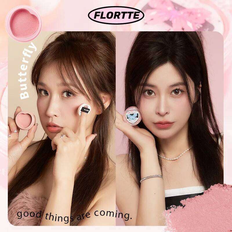 FLORTTE Cream Blush for Cheeks Face Makeup,Radiant Finish, Hydrating,Creamy,Lightweight Blendable Color,Vegan & Cruelty-Free X250716