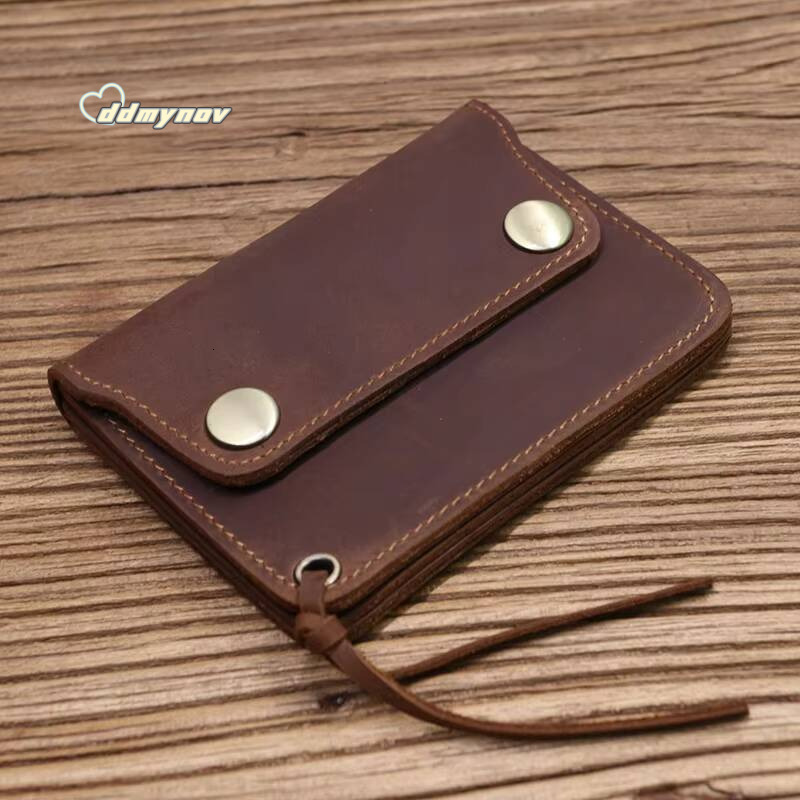 100 Genuine Leather Wallet For Men Male Brand Vintage Handmade Short Small Mens Purse Card Holder With Zipper Coin Pocket Bag ddmynov