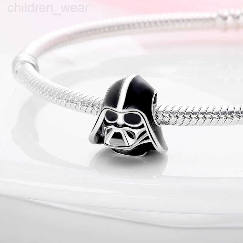 Disney 925 Silver Star Wars Series Yoda Mandalorian Helmet Charm Fits Original Disney Brand Bracelet Women Birthday Gift W20250716