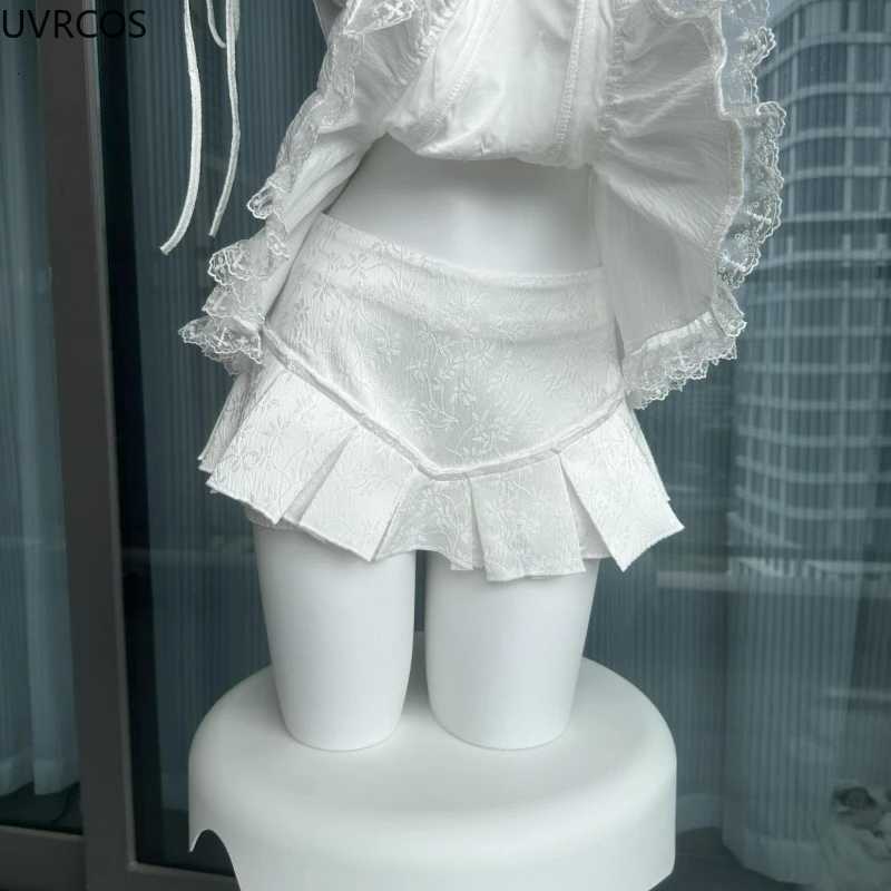 Japanese Sweet Lolita Style Skirt Set Women Kawaii Lace Patchwork Bow Tops Cute Mini Cake Skirts Suits Korean Y2k 2 Piece Sets R250716