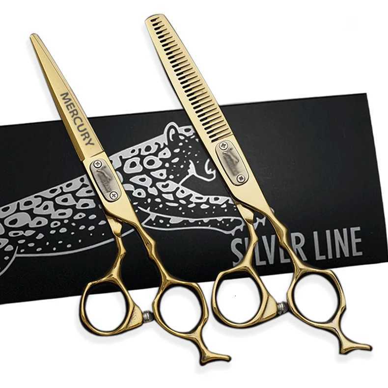 Hairdressing Scissors Barber Hair Scissors Professional High Quality Hair Scissors 6.0 Inch Cutting Thinning Set Salon Shears W250716