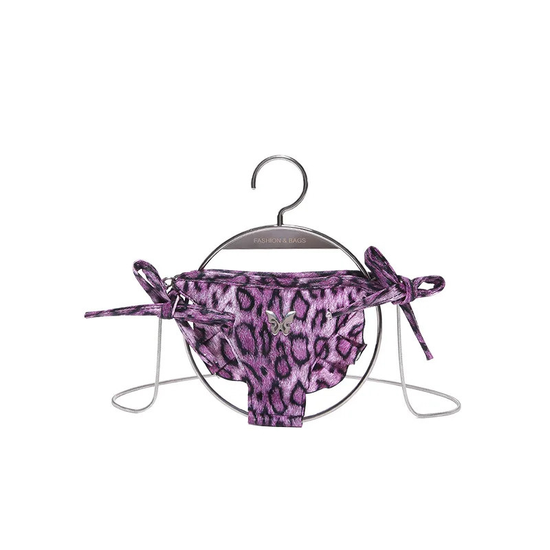 Fashion Leopard Bikini Crossbody Bag For Women Round Bag Handbag Waist Pack Coin Purse Summer Beach Bag 250714