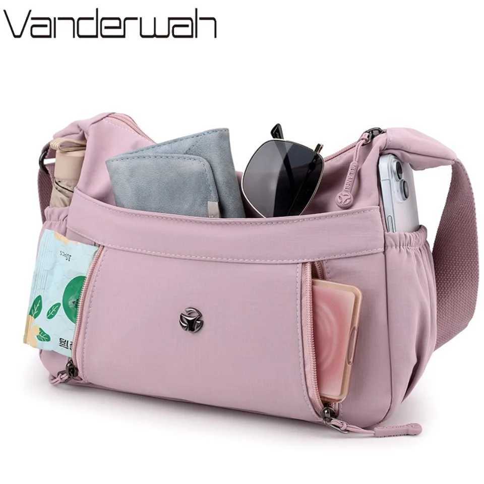 Multiple pockets Shoulder Bags for Women Nylon Waterproof Purses and Handbags Luxury Women Designer Female Crossbody Bag Sac