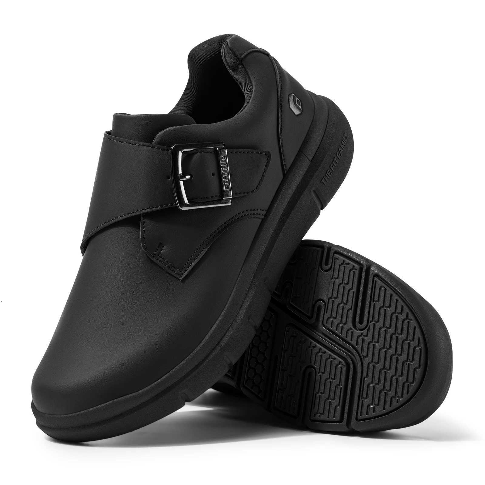 Fitville Mens Leather Shoes Wide Shoes for Swollen Feet Mens Diabetic Walking Shoes for Outdoor Business Walking Shoe W250716