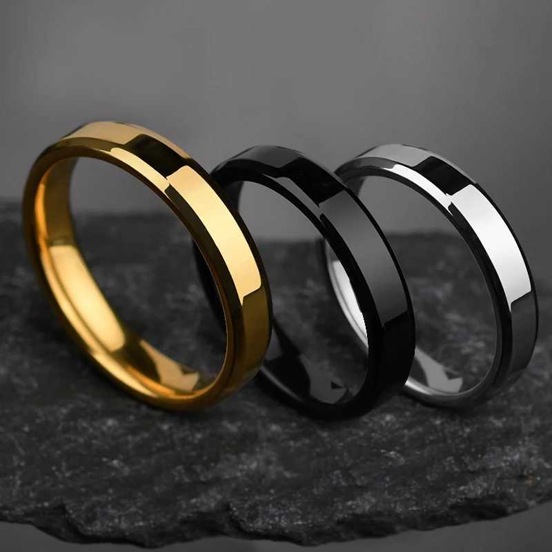 Freeteeme Punk 2mm/4mm/6mm/8mm Wide Simple Rings for Women Men Stainless Steel Smooth High Polished Wedding Finger Rings Jewelry S250716