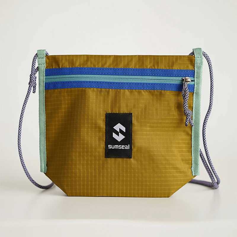 Japan Designer Lightweight Crossbody Bag Brand Waterproof Nylon Niche Contrast Color New Alpaca Bag Outdoor Unisex Messenger Bag