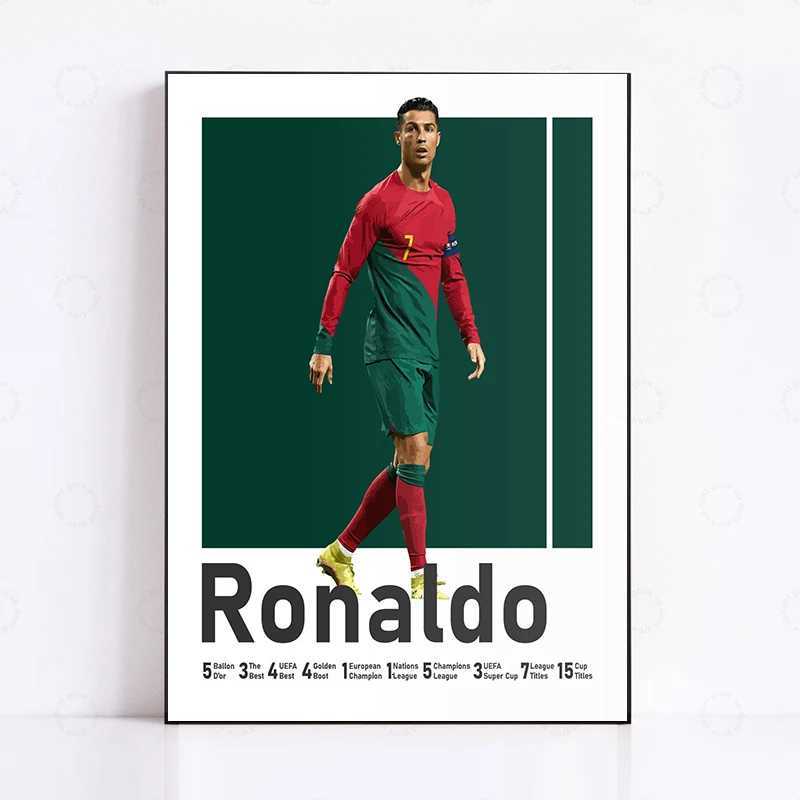 C-Cristiano Football Star R-RRonaldo Posters and Prints Canvas Printing Modern Wall Art Picture for Living Room Home Decor Gifts W250716