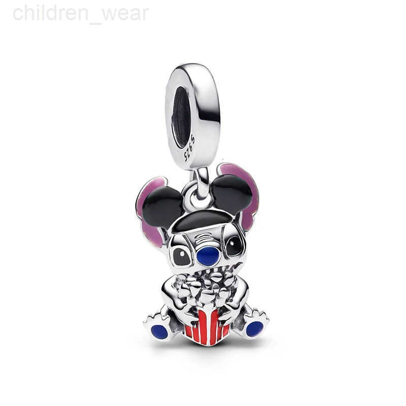 Disney Disney New Stitch Mickey Minnie Pendant Charm Beads Fits Bracelets Bangle Necklace Women Luxury DIY Jewelry Party Festival Gifts W20250716