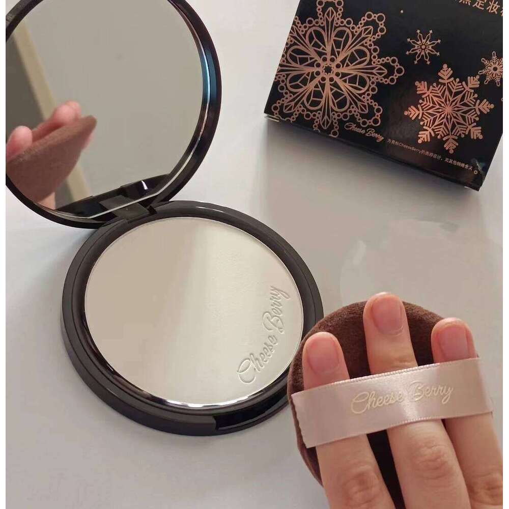 CheeseBerry Setting Powder Waterproof Sweatproof Long Lasting Oil Control Compact Lightweight Smooth Forla With Puff 16g X250716