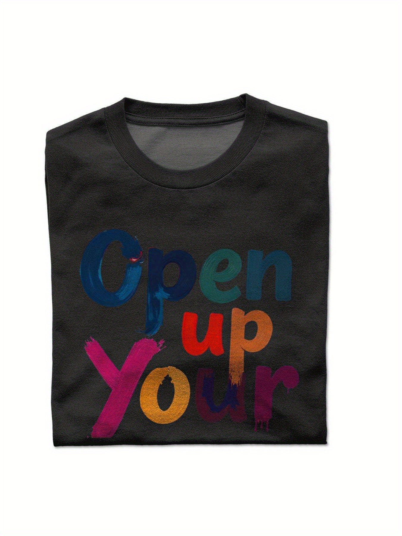 VogueEpoch S-3XL Cotton Men Short sleeve text Adult boy black T Shirts Round collar White 180g Wed 7a