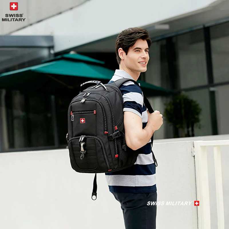 Waterproof Laptop Backpack Men, Large Capacity Travel Backpack, Swiss Style Business Bag for 15.6/17 Inch Laptops dh4300051