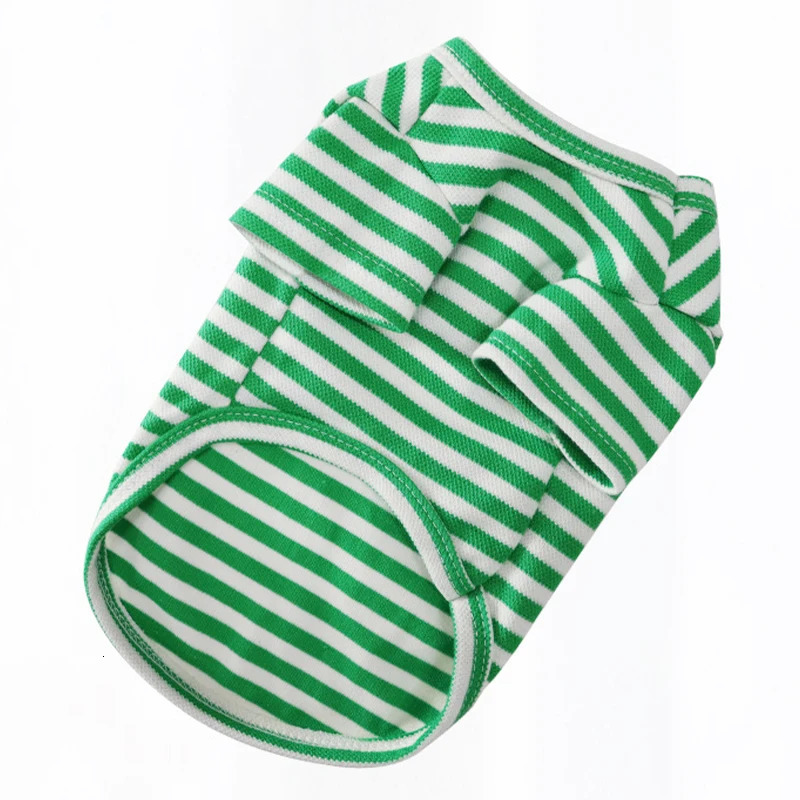 Summer Dog Clothes for Small Dogs Fashion Shirt Bear Print Puppy Thin Cute Cat Strip Vest Chihuahua Pet 250711