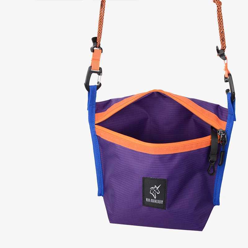 Japan Designer Lightweight Crossbody Bag Brand Waterproof Nylon Niche Contrast Color New Alpaca Bag Outdoor Unisex Messenger Bag