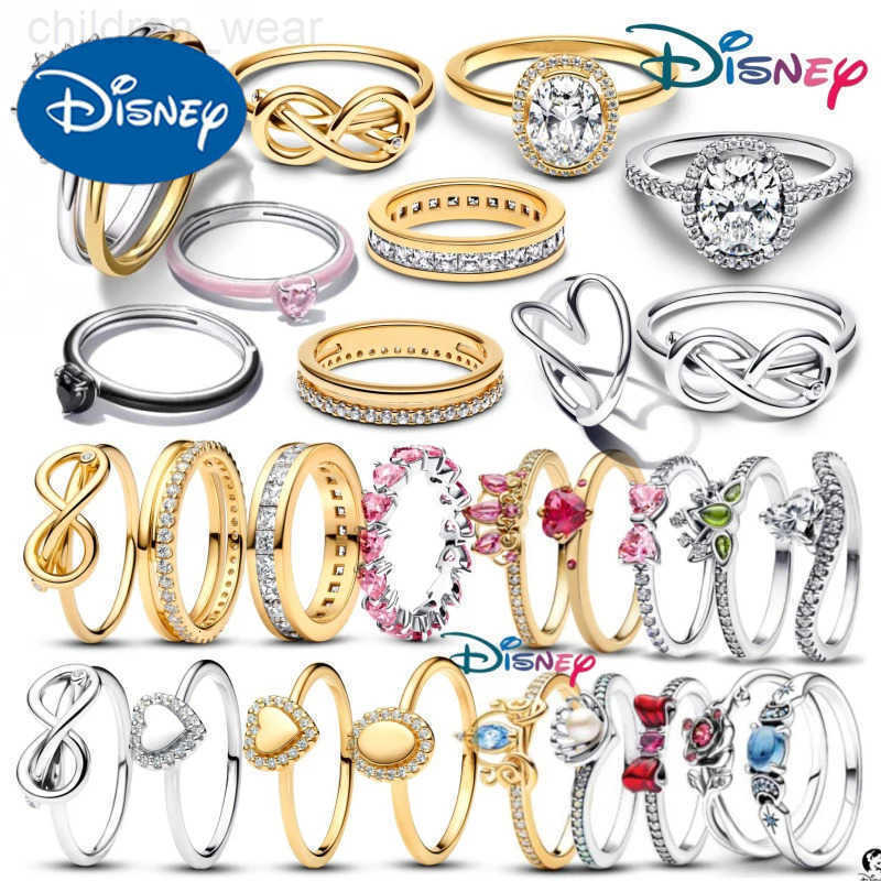 Disney Sparkling Princess Fashion Ring Suitable for Attractive Ladies Exquisite High-Quality Ring Wedding Christmas Day Party Gifts W20250716