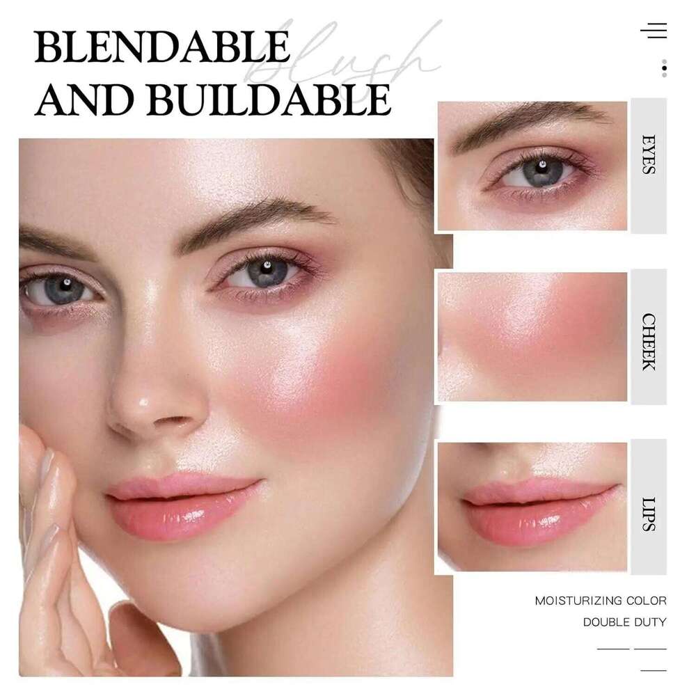 FLORTTE Cream Blush for Cheeks Face Makeup,Radiant Finish, Hydrating,Creamy,Lightweight Blendable Color,Vegan & Cruelty-Free X250716