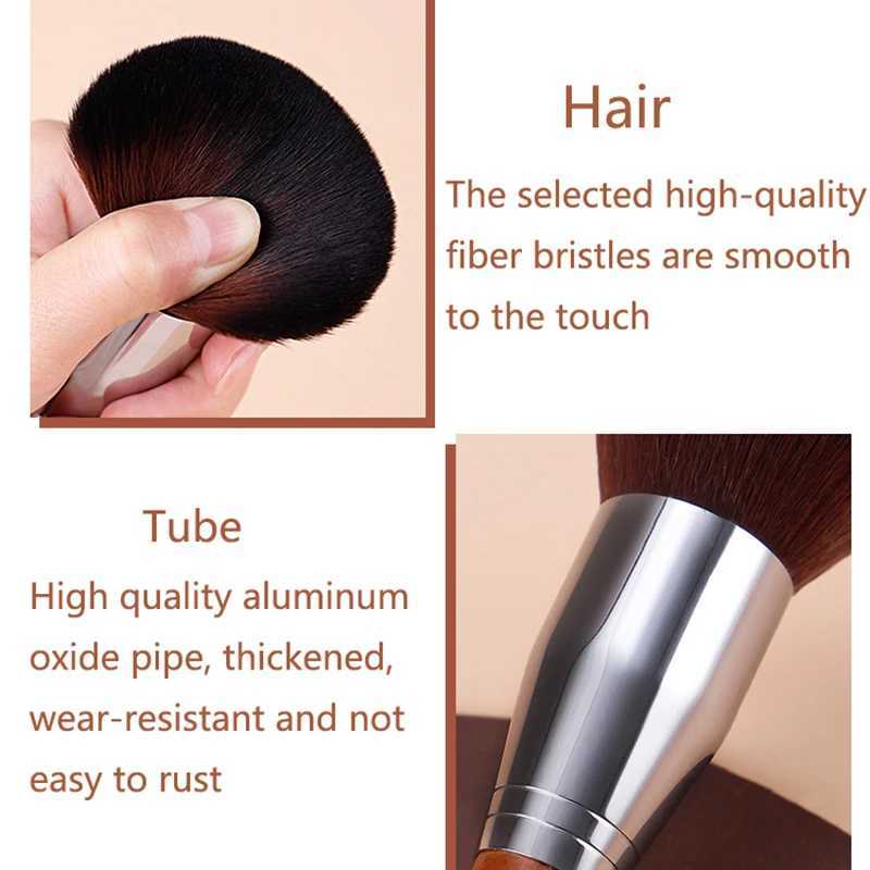 Professional Soft Makeup Brush Makeup Tools Liquid Foundation Concealer Makeup Brush Wooden Handle Brushes Beauty Tool Wholesale XJ2500716