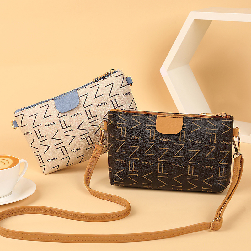 Designer Stylish Versatile Shoulder for Women Fashionable Simple Clutch 2021 Printed Crossbody Light Luxury Women's Bag