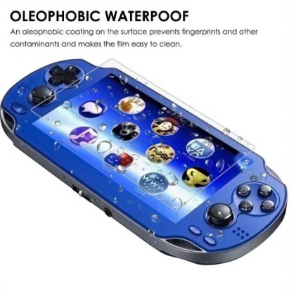 For PSV1000/PSV2000 HD Screen Protector Tempered Glass With Back Protective Film Guard Scratch Resistant For PlayStation Vita