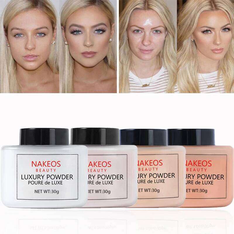Banana Scented Loose Setting Powder - Long-Lasting, Waterproof, Sweat-Proof, Oil-Conng, Lightweight, Suitable for All Skin Tone X2507