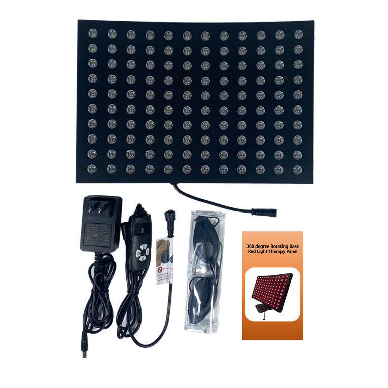 Curved Design LED Light Therapy Panel 660nm 850nm Infrared Facial Red Light Portable for Home Use Pain Relief