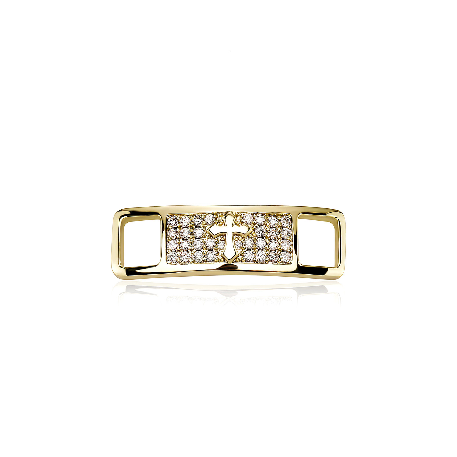 New Arrival Hip-hop Shoe Buckles Iced Out Bling Bling Metal Accessories Unique Design with Moissanite Cross Heart Angel Decor Stylish Shoe Bling